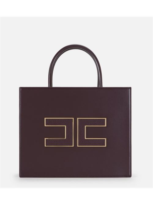 BIG TOTE WITH LOGO ELISABETTA FRANCHI | BS32A56E2EA4 Merlot